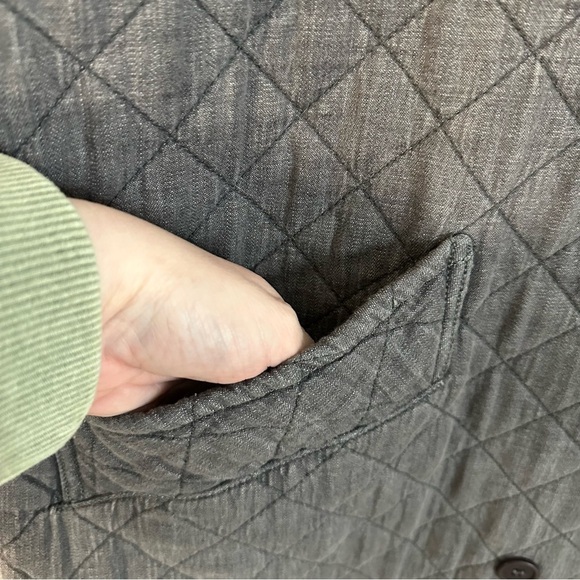 Melissa McCarthy Seven7 Women’s Long Sleeve Gray Quilted Jacket Sz 2X GUC - Picture 3 of 8